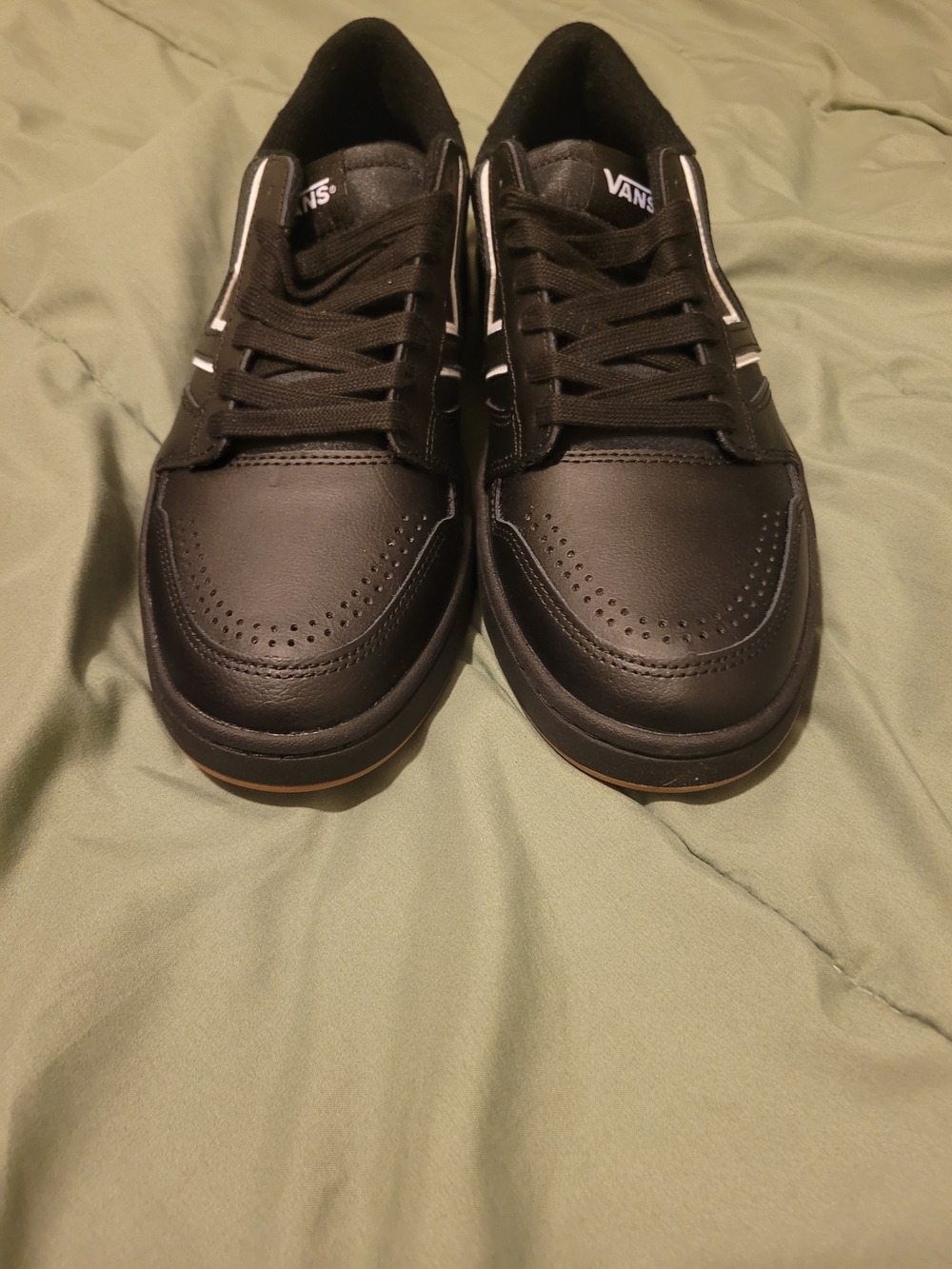 Vans Black Low-Top Men's Skate Sneakers with White Stripe